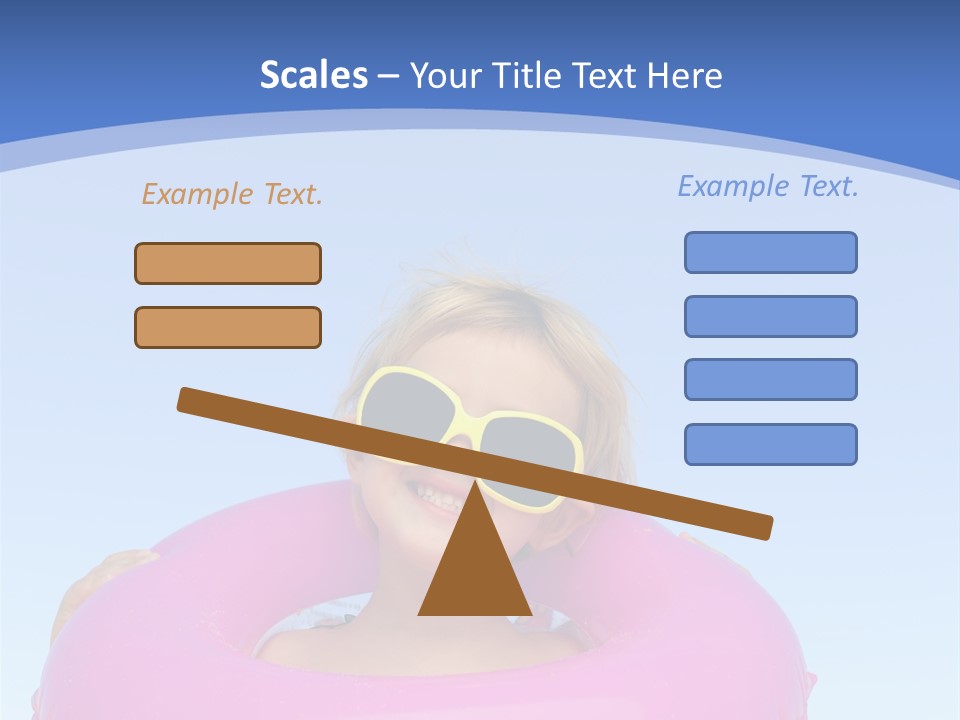 Posing Toy Blue PowerPoint Template