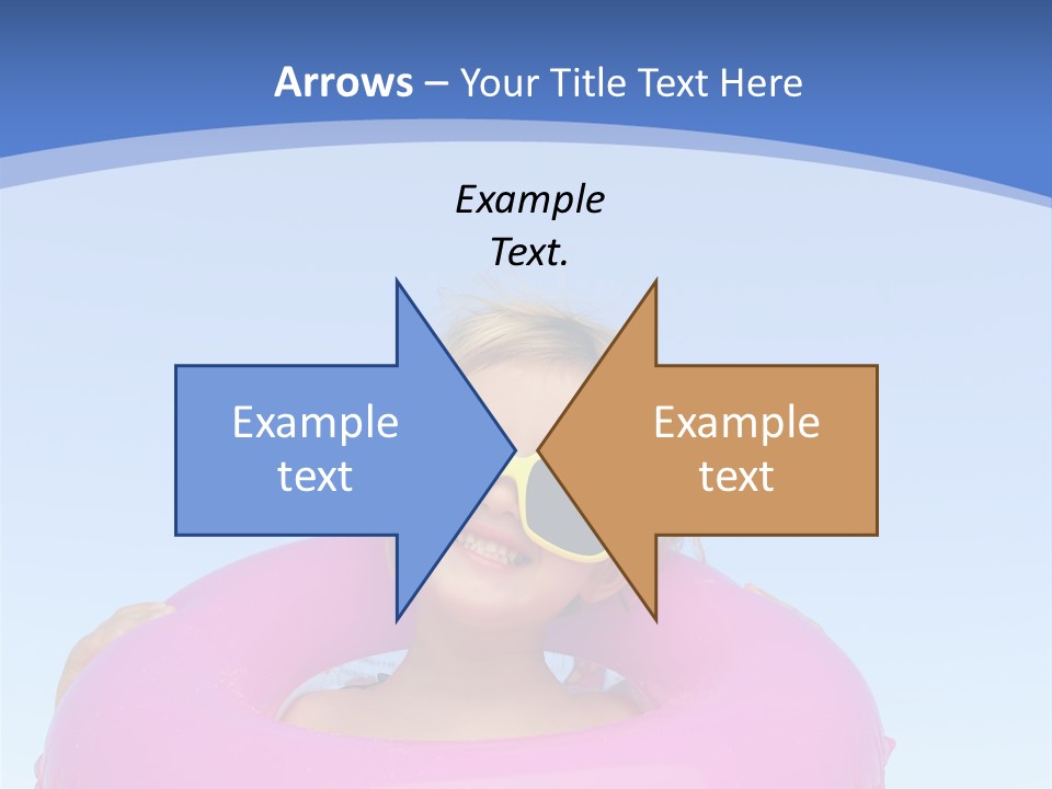 Posing Toy Blue PowerPoint Template