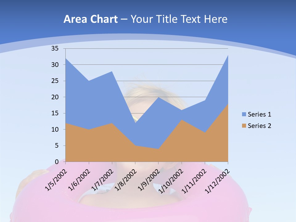 Posing Toy Blue PowerPoint Template