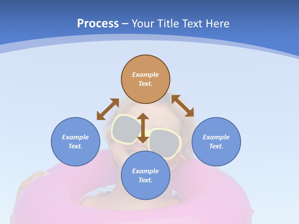 Posing Toy Blue PowerPoint Template
