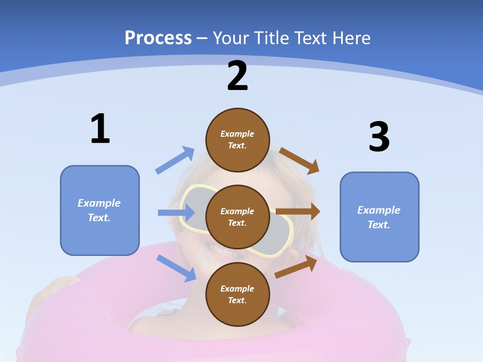 Posing Toy Blue PowerPoint Template