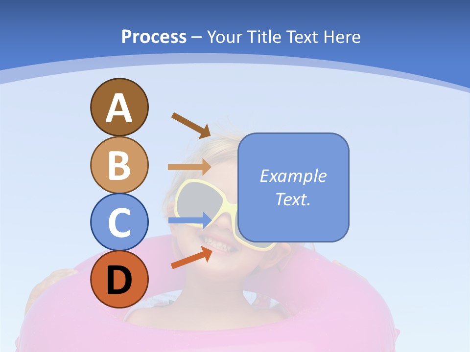 Posing Toy Blue PowerPoint Template