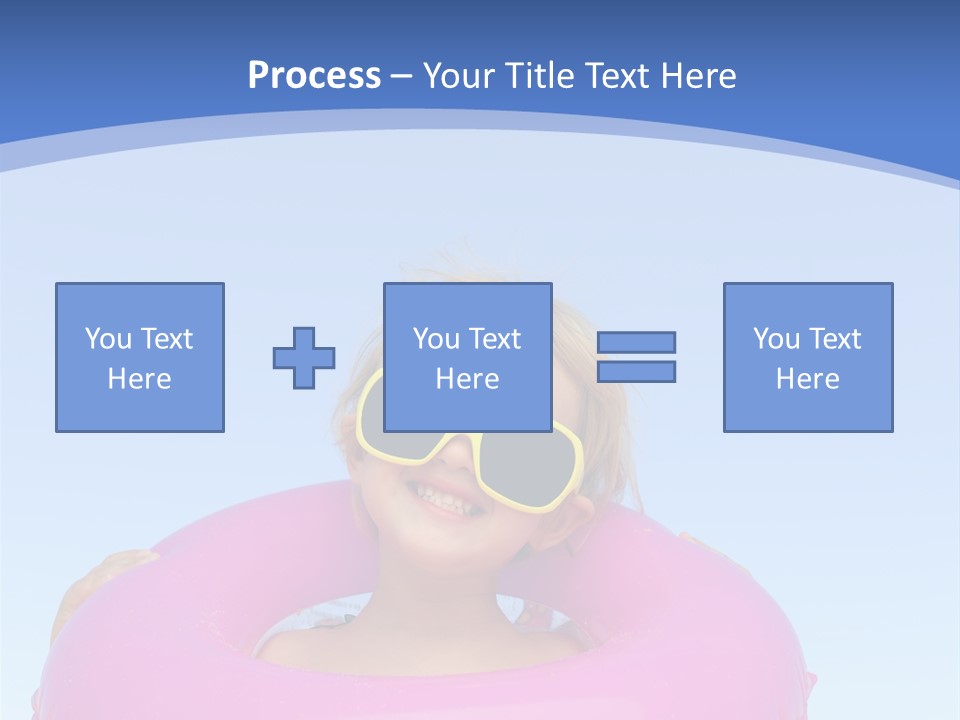 Posing Toy Blue PowerPoint Template