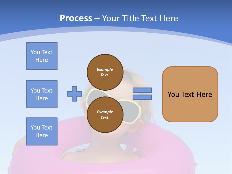 Posing Toy Blue PowerPoint Template