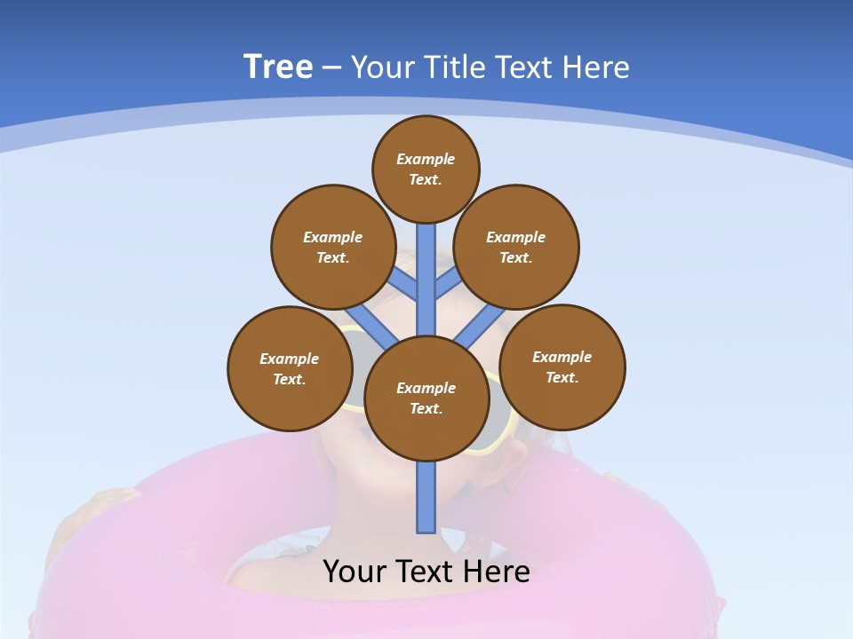 Posing Toy Blue PowerPoint Template