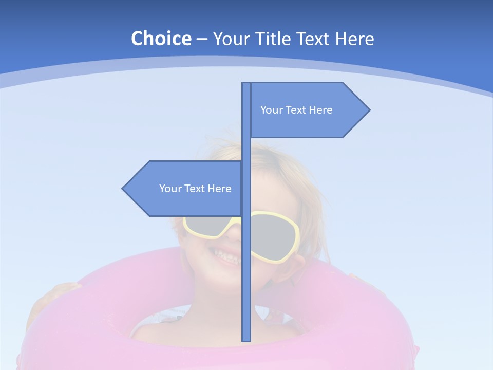 Posing Toy Blue PowerPoint Template