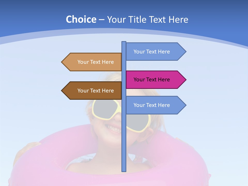 Posing Toy Blue PowerPoint Template