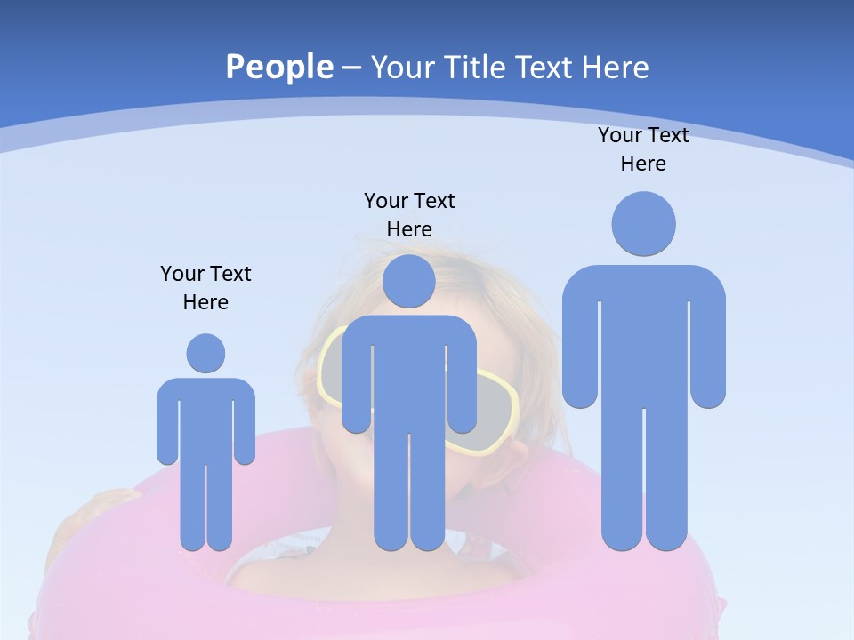 Posing Toy Blue PowerPoint Template