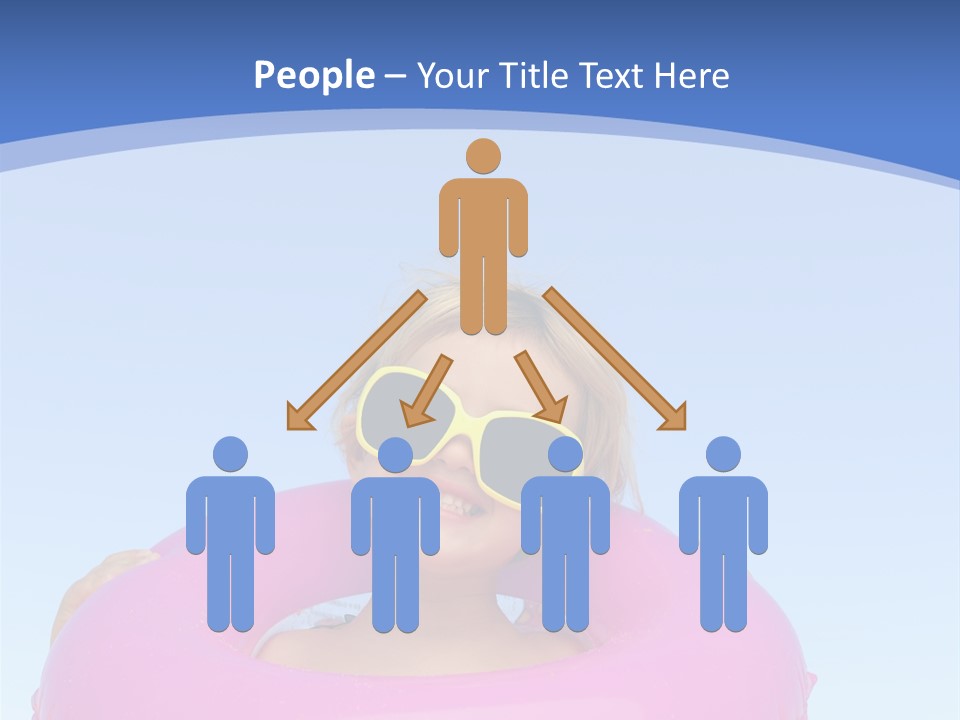 Posing Toy Blue PowerPoint Template