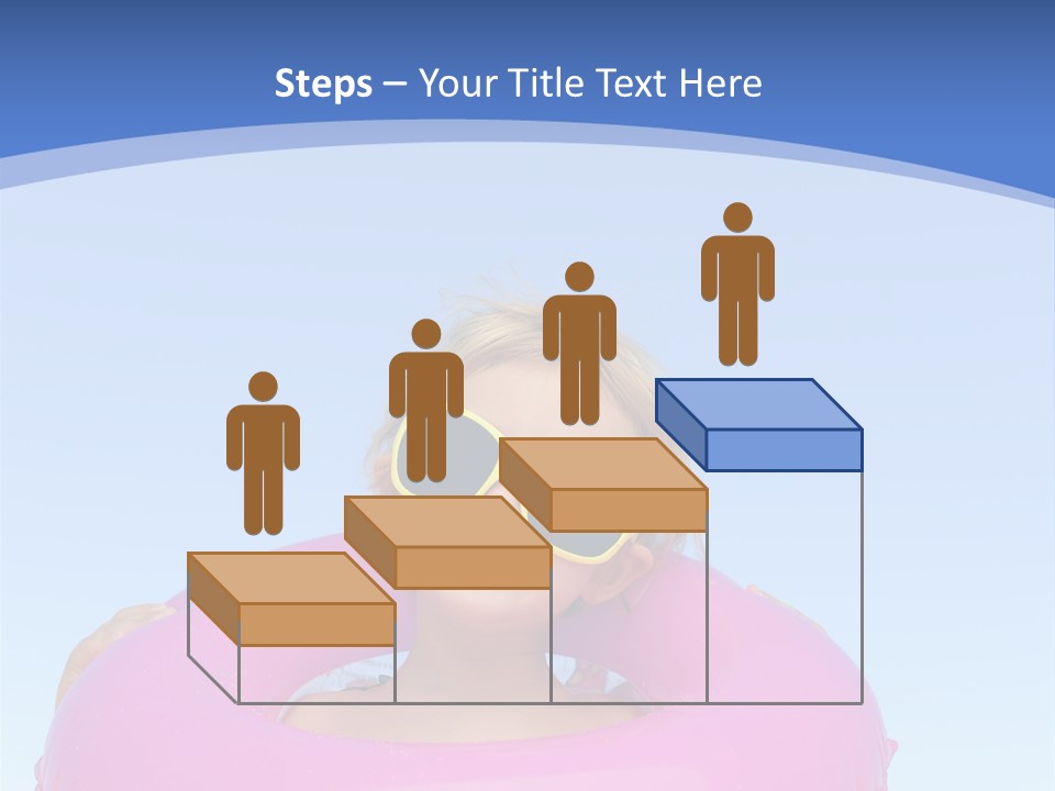 Posing Toy Blue PowerPoint Template