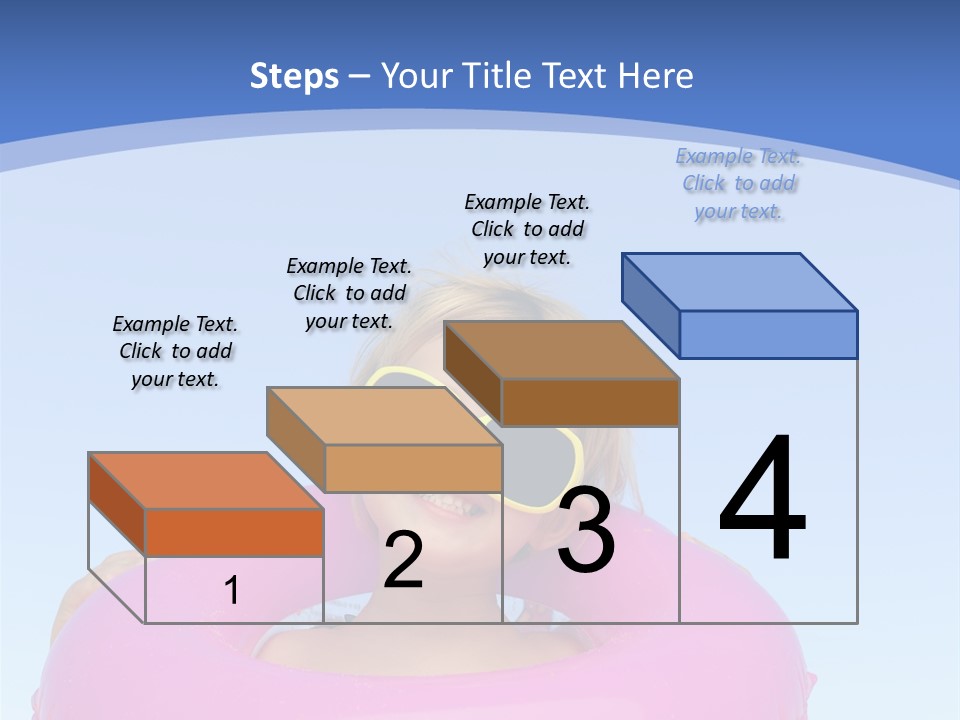 Posing Toy Blue PowerPoint Template