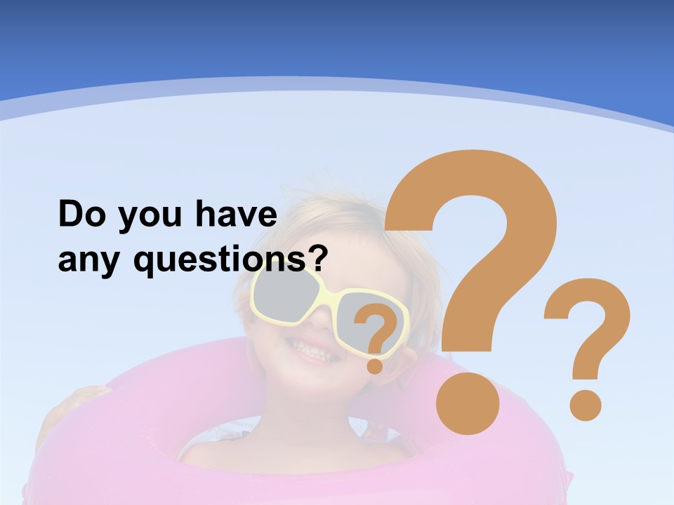 Posing Toy Blue PowerPoint Template