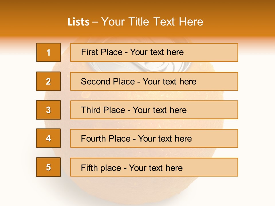 Canned Silver Yellow PowerPoint Template