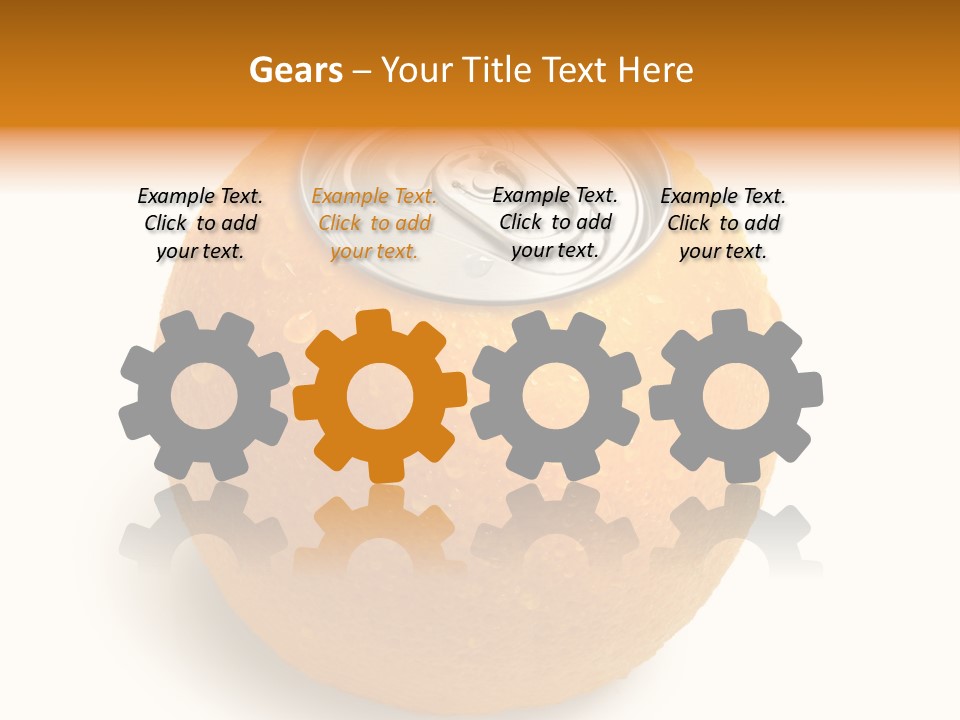 Canned Silver Yellow PowerPoint Template