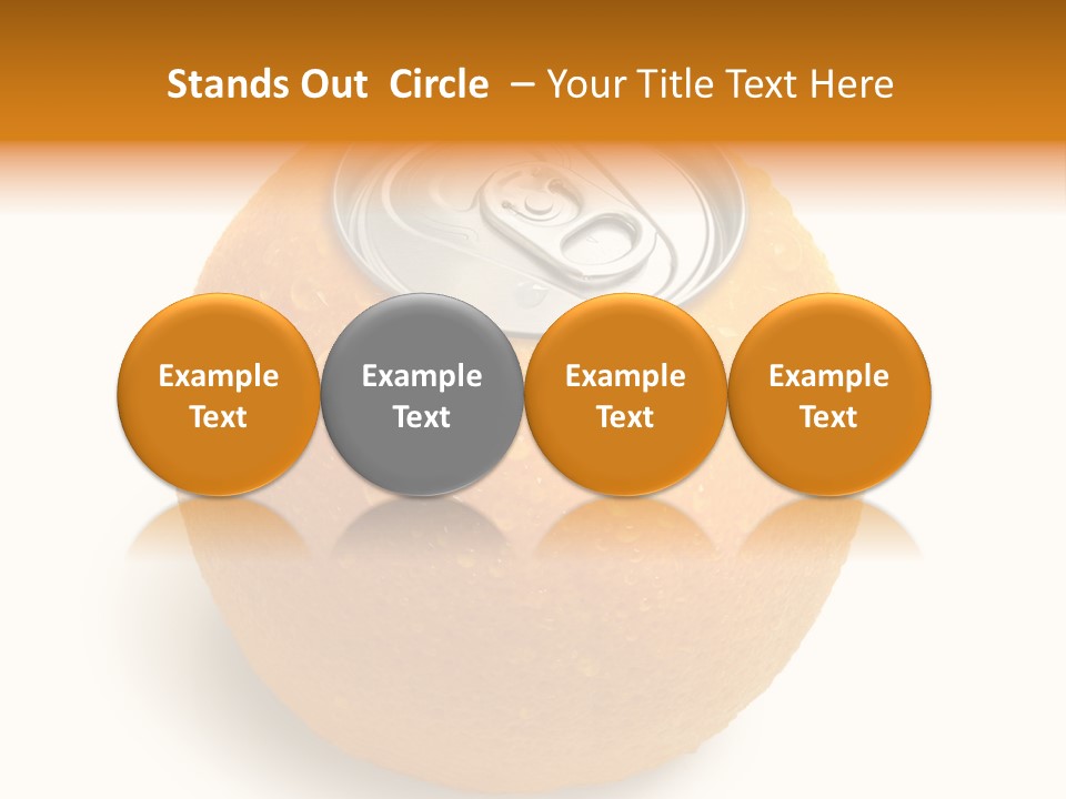 Canned Silver Yellow PowerPoint Template