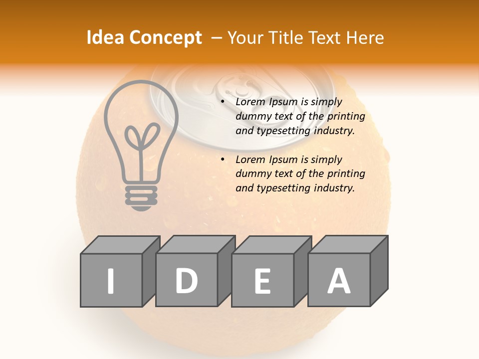 Canned Silver Yellow PowerPoint Template