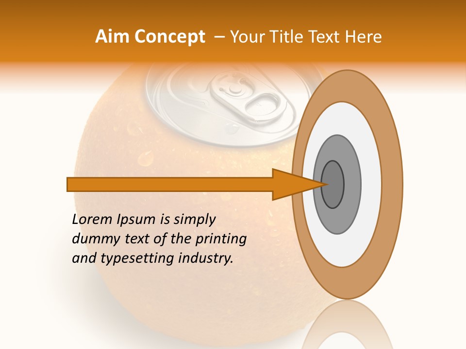 Canned Silver Yellow PowerPoint Template