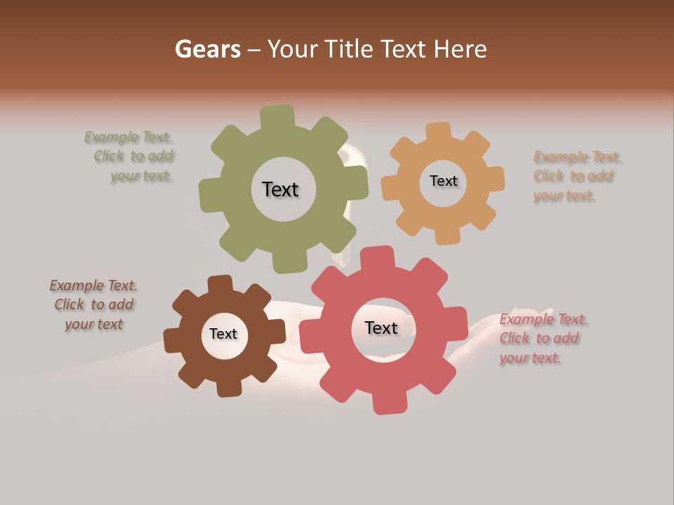 Room Golden Trade PowerPoint Template