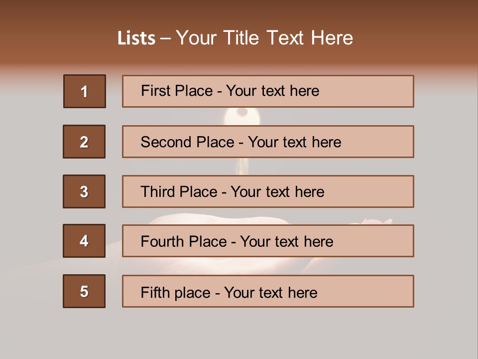 Room Golden Trade PowerPoint Template