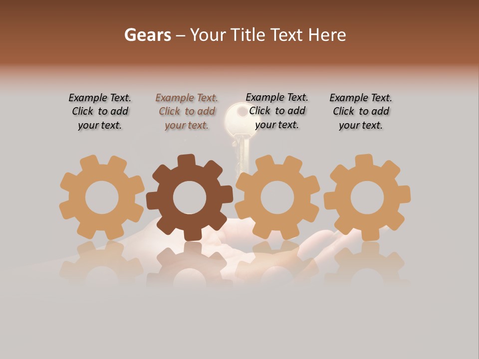 Room Golden Trade PowerPoint Template