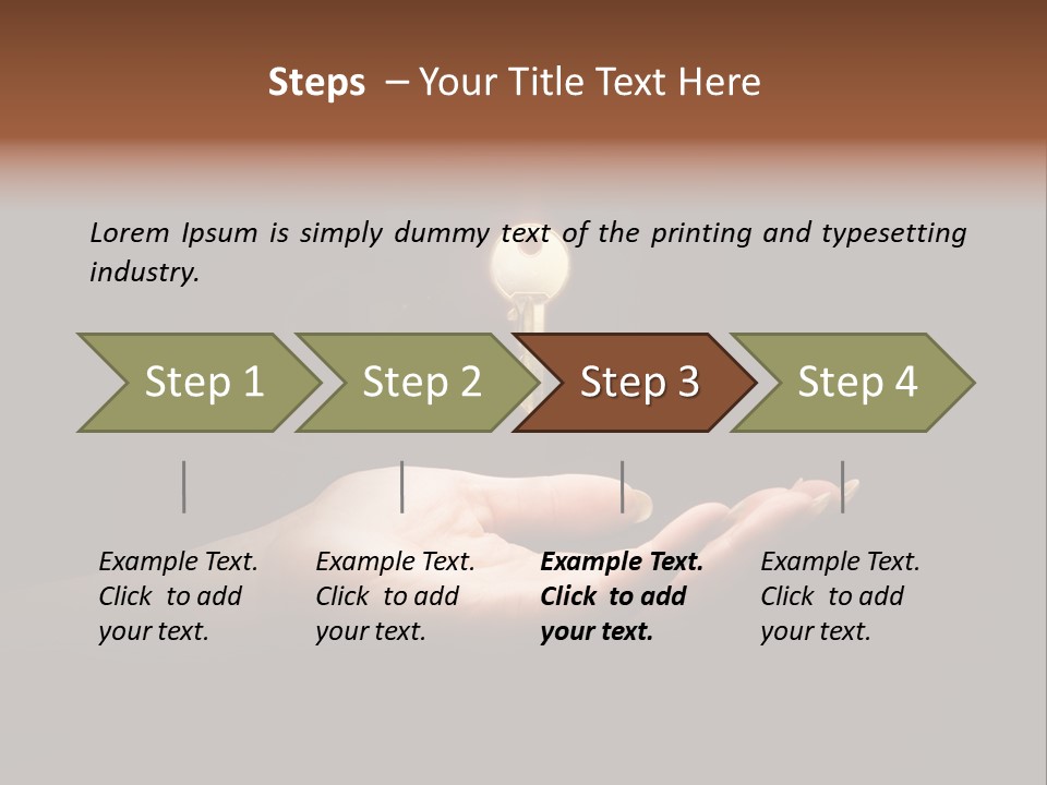 Room Golden Trade PowerPoint Template