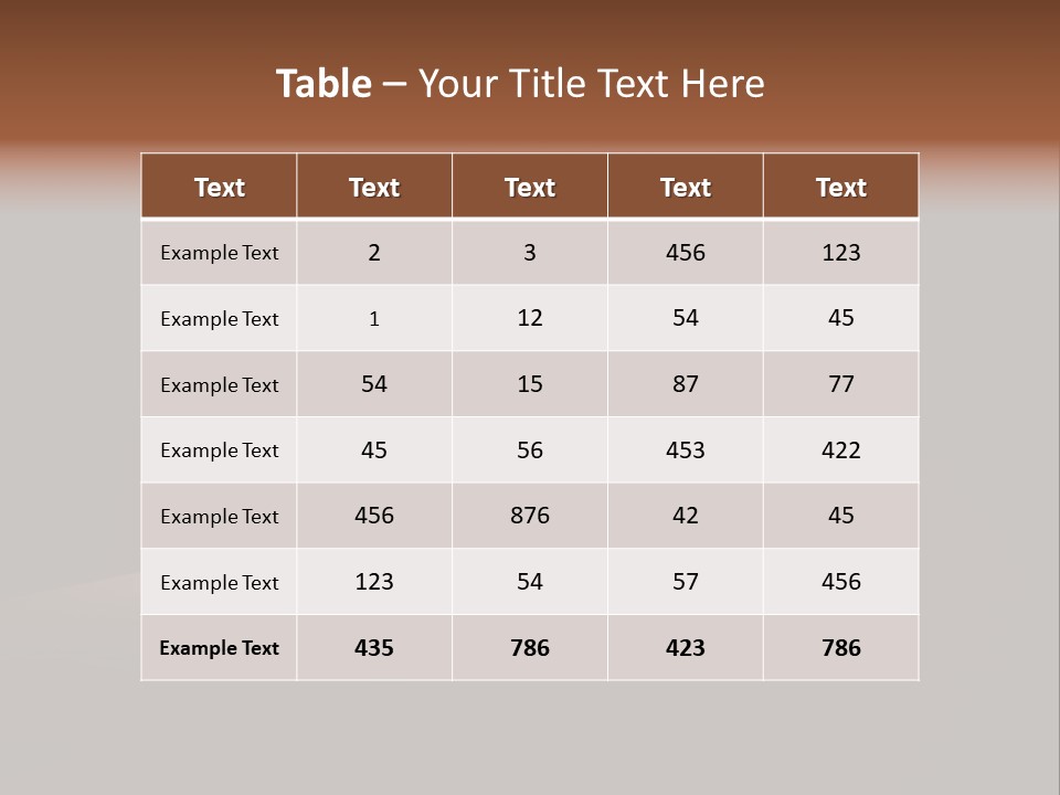 Room Golden Trade PowerPoint Template