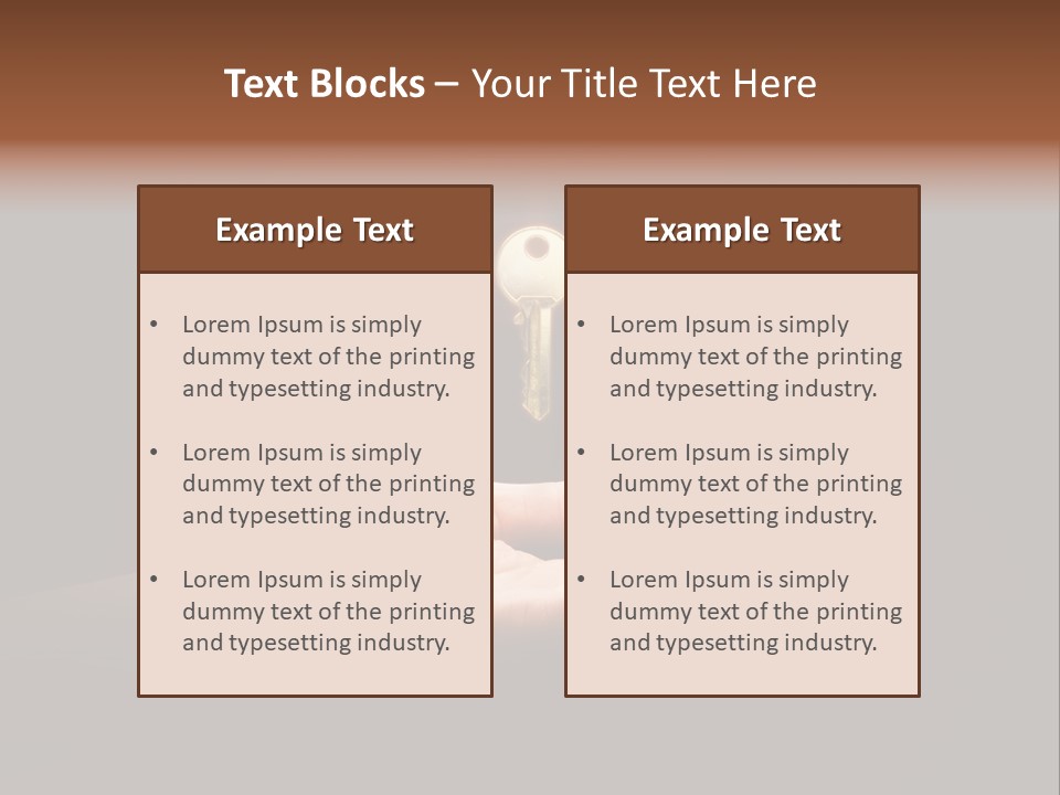 Room Golden Trade PowerPoint Template