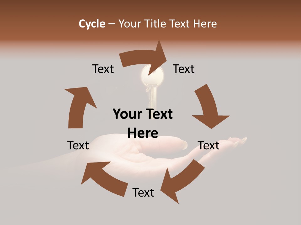 Room Golden Trade PowerPoint Template