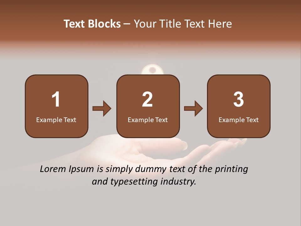 Room Golden Trade PowerPoint Template