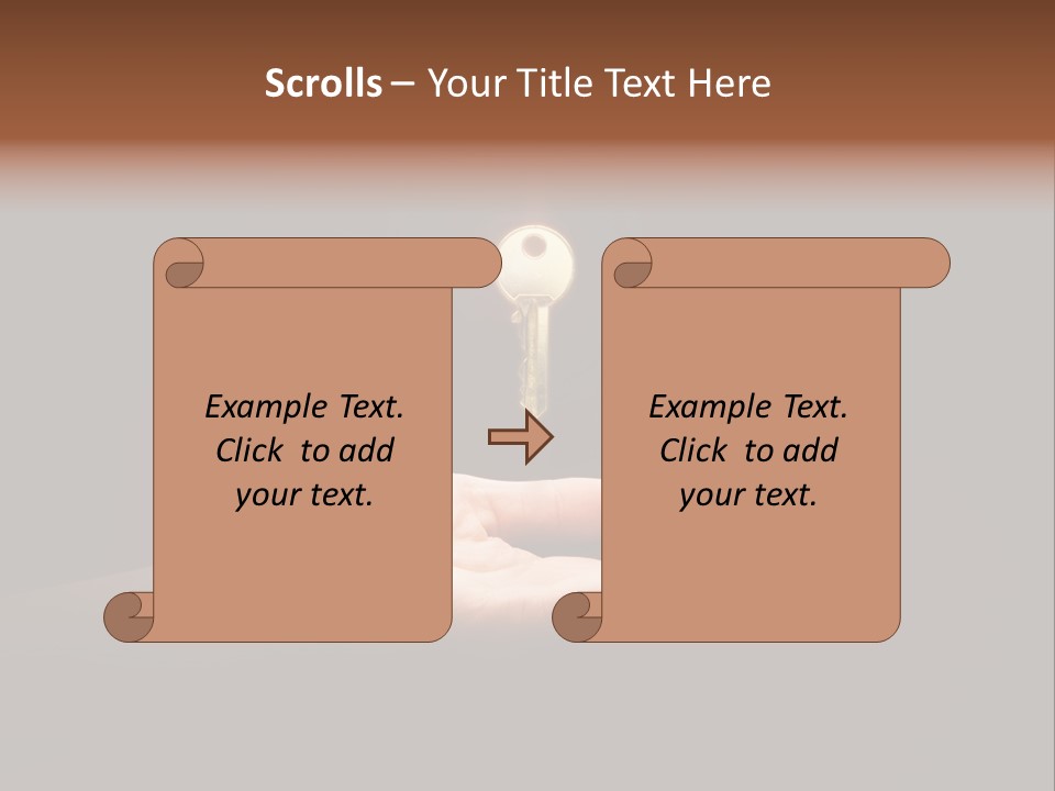 Room Golden Trade PowerPoint Template