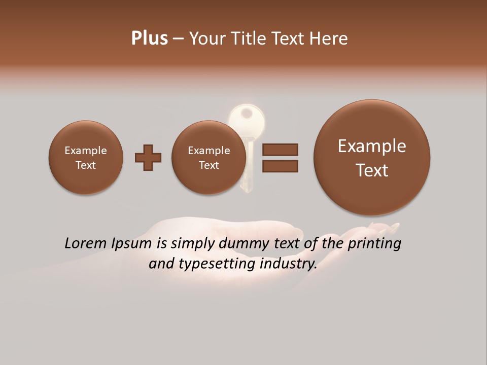 Room Golden Trade PowerPoint Template