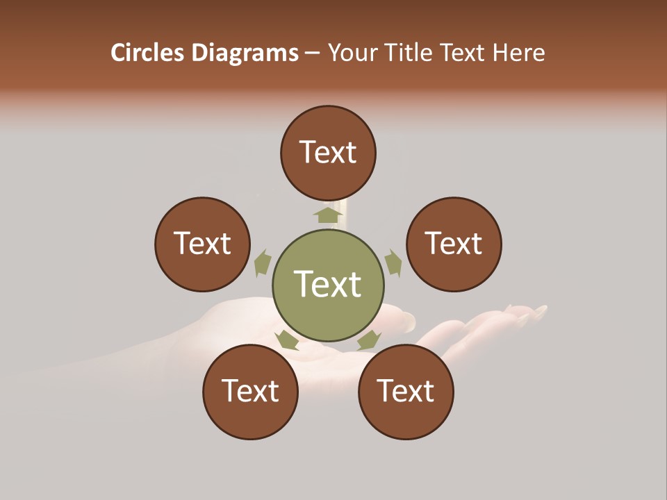 Room Golden Trade PowerPoint Template