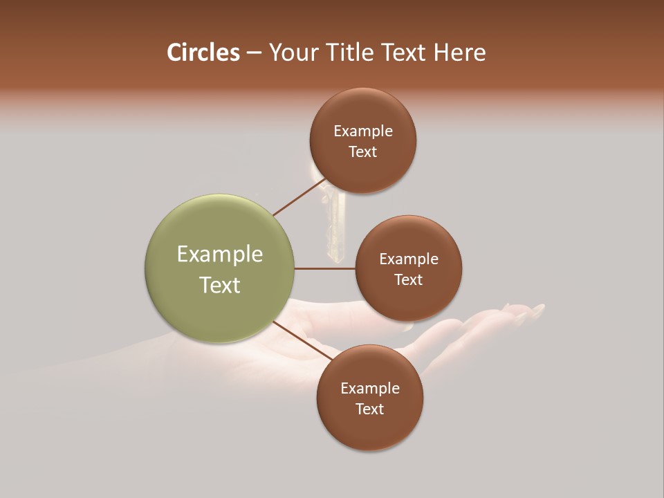 Room Golden Trade PowerPoint Template