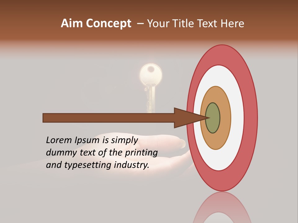 Room Golden Trade PowerPoint Template