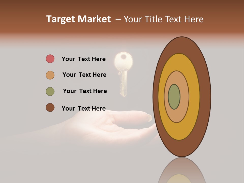 Room Golden Trade PowerPoint Template