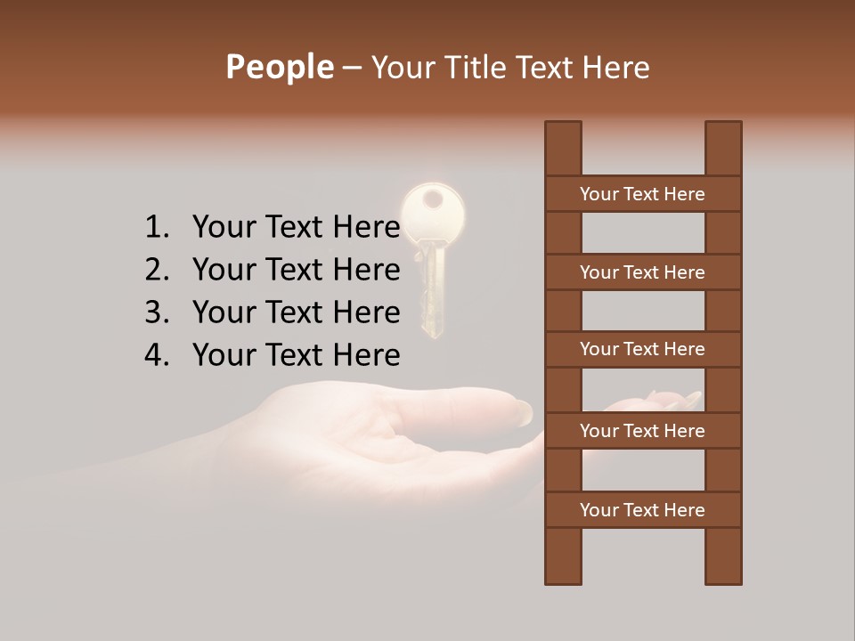 Room Golden Trade PowerPoint Template