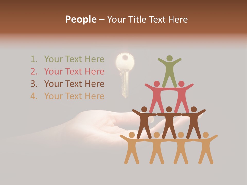 Room Golden Trade PowerPoint Template