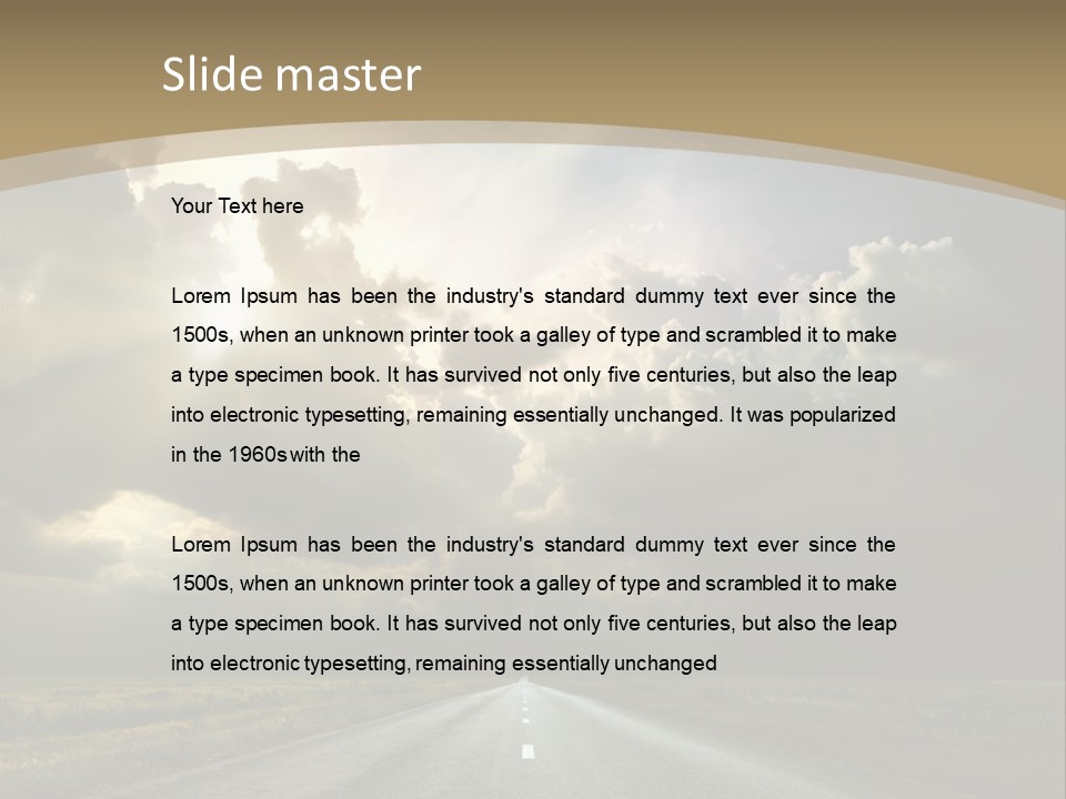 Hill Nature Shine PowerPoint Template