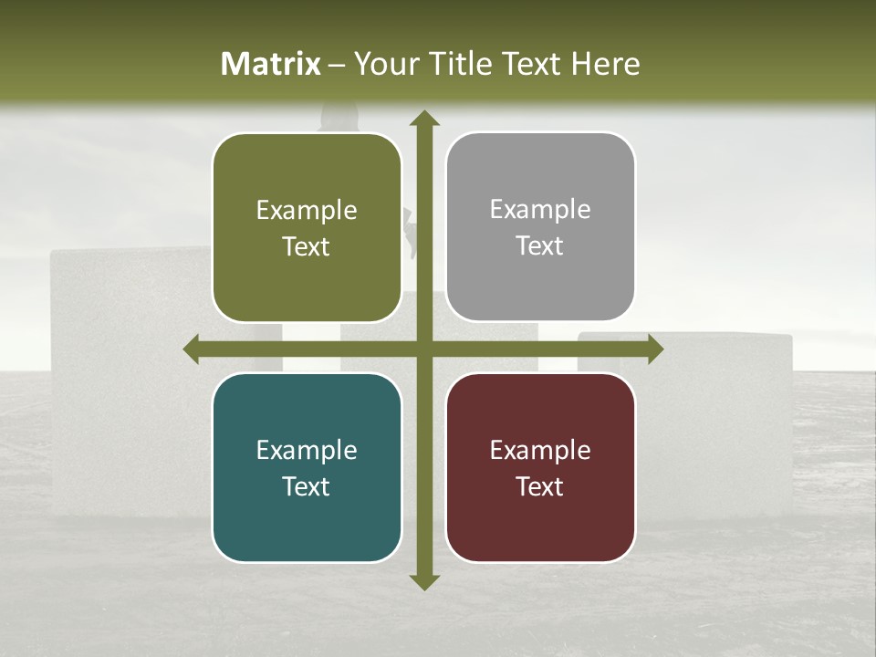 Man Run Stone PowerPoint Template