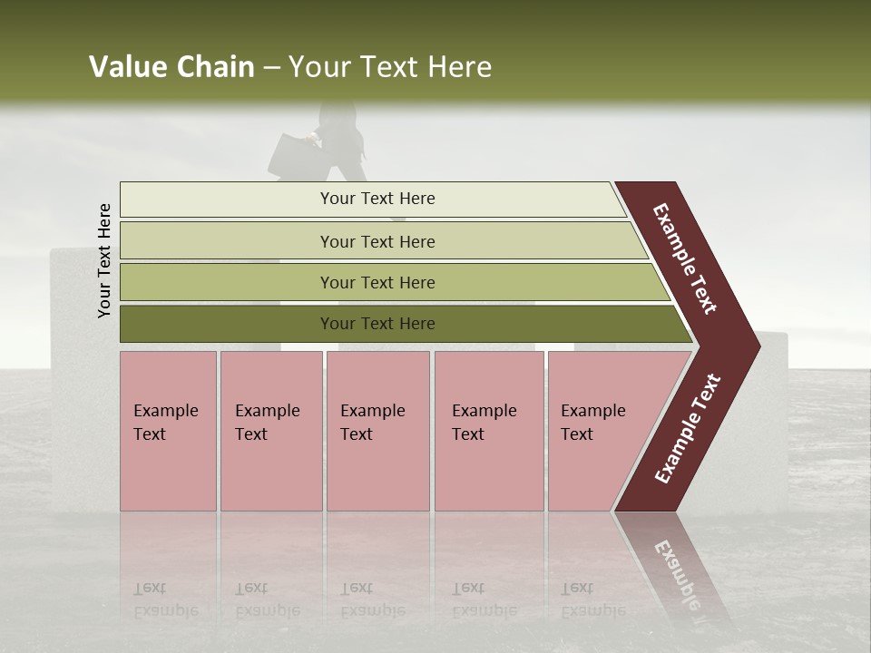 Man Run Stone PowerPoint Template