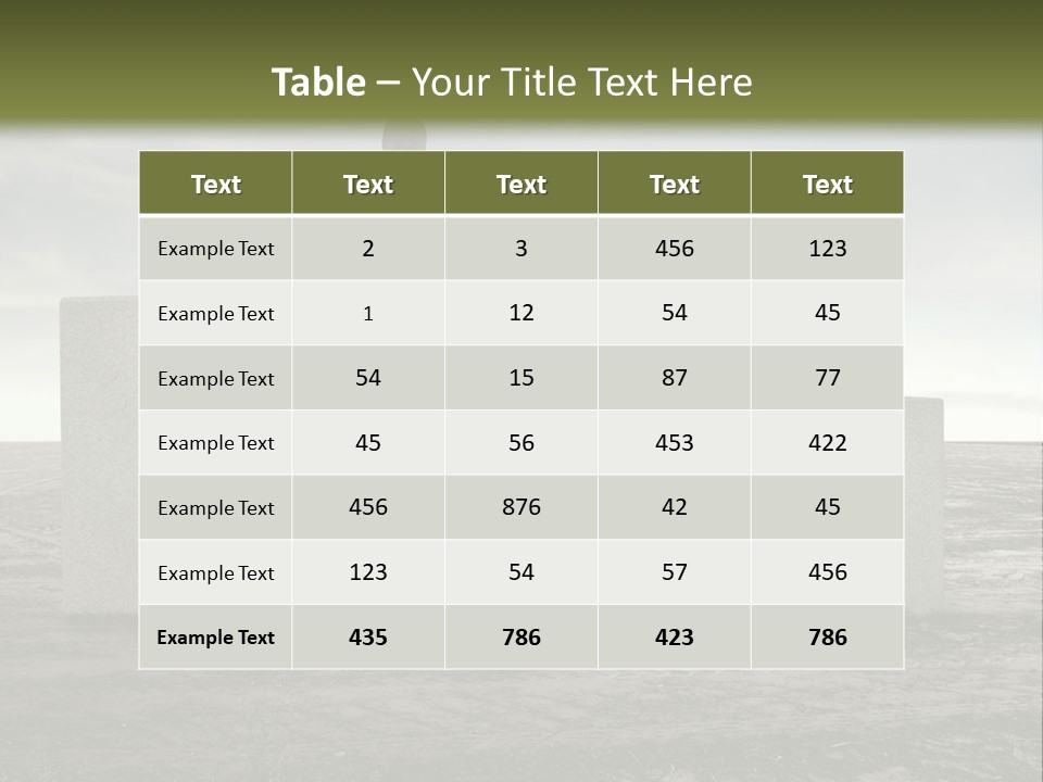 Man Run Stone PowerPoint Template