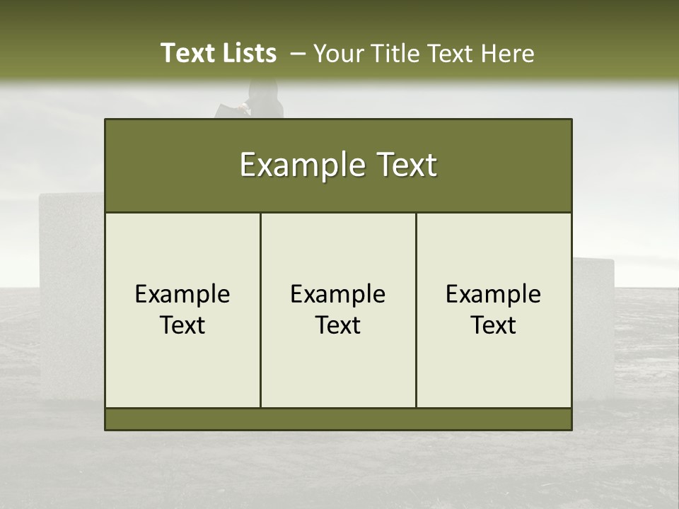Man Run Stone PowerPoint Template