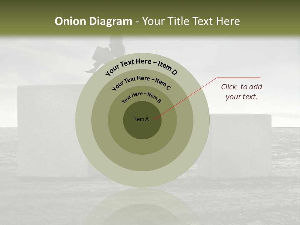 Man Run Stone PowerPoint Template