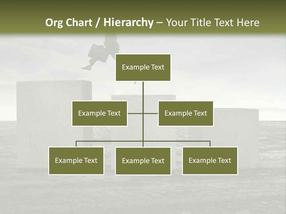 Man Run Stone PowerPoint Template