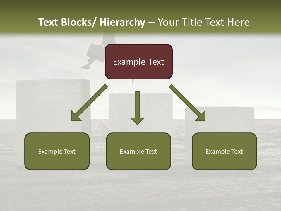 Man Run Stone PowerPoint Template