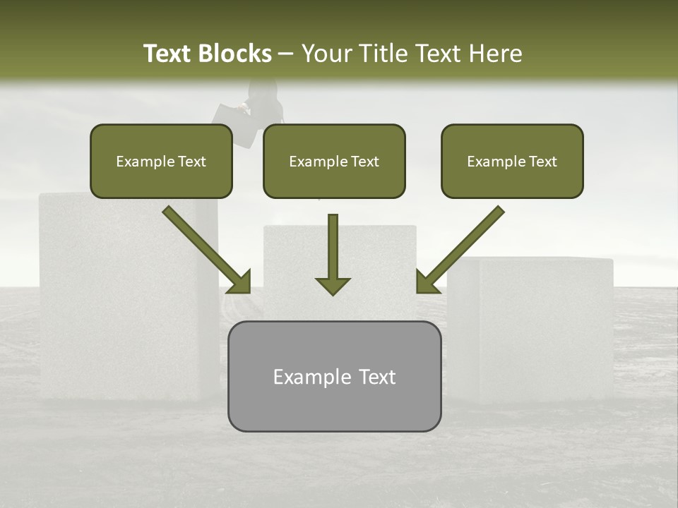 Man Run Stone PowerPoint Template