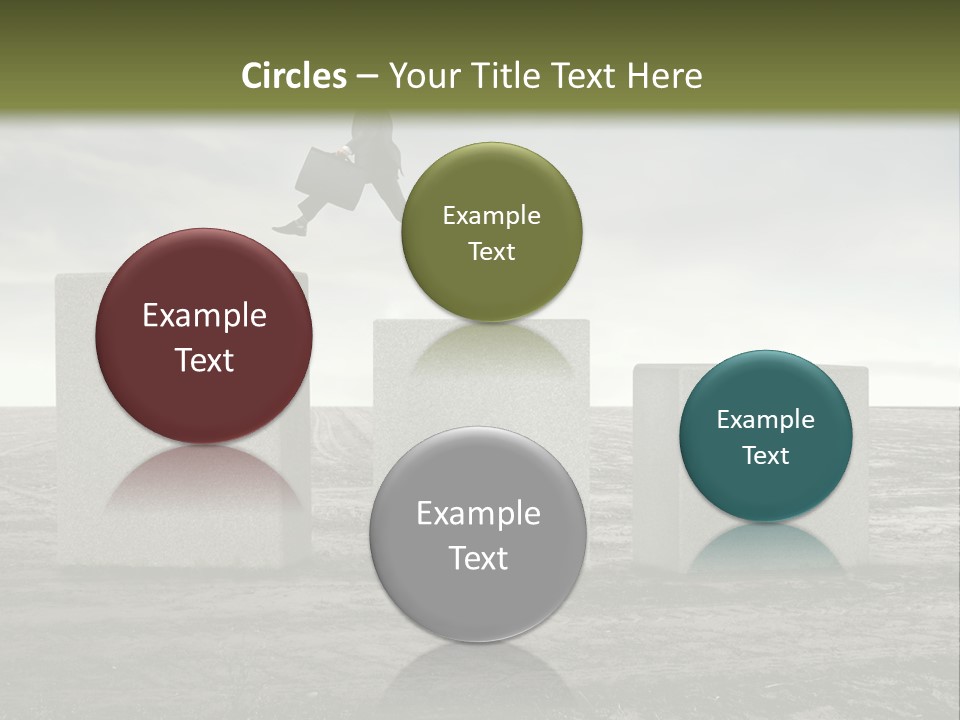 Man Run Stone PowerPoint Template