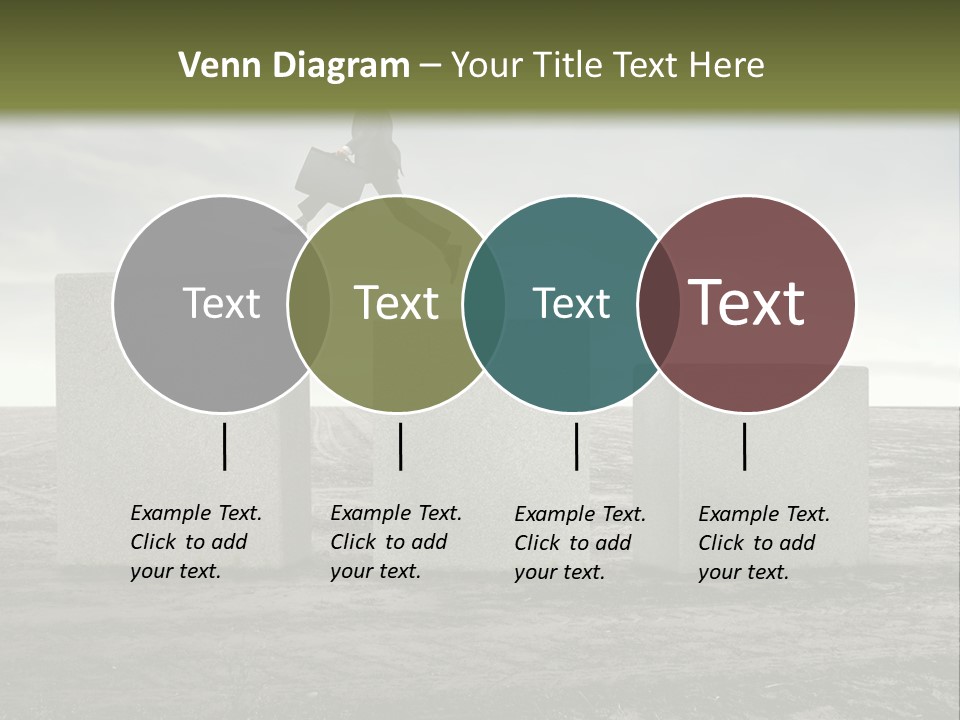 Man Run Stone PowerPoint Template