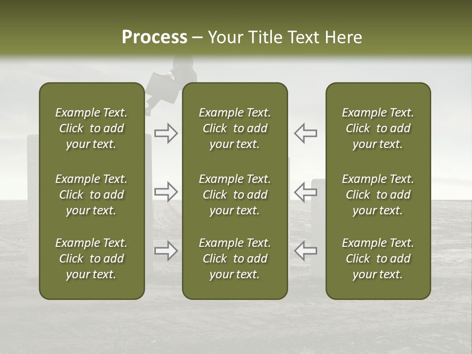 Man Run Stone PowerPoint Template