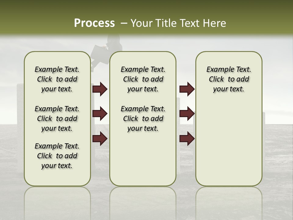 Man Run Stone PowerPoint Template